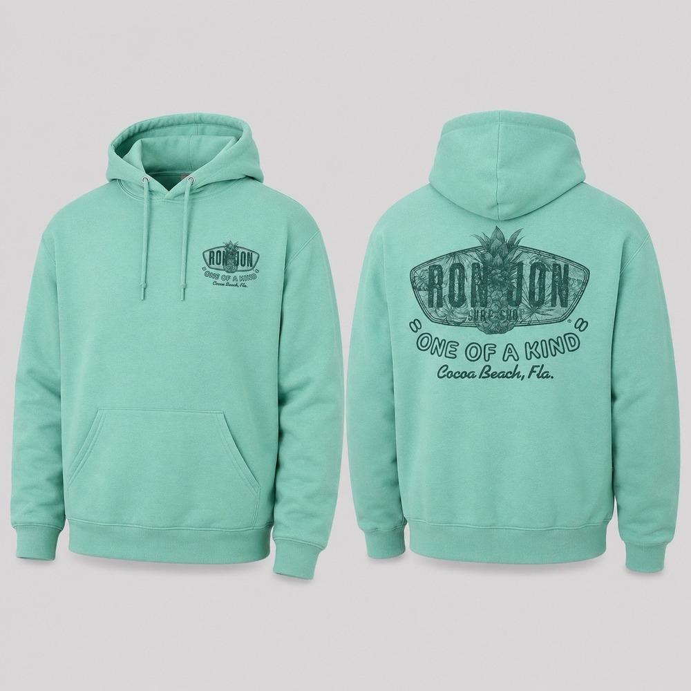 Ron Jon Surf Shop Aqua Logo Hoodie Pullover. Official Product. Size M